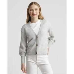 Quince Baby Alpaca-Wool Cropped Cardigan - Size - Small
